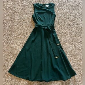 Calvin Klein Dark Green Midi Dress